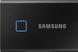 ssd внешний Samsung 2TB USB 3.1 Gen 2 T7 Touch Black фото 1