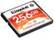 Картка пам'ятi Kingston Compact Flash Canvas Focus 256 GB (150R/130W) фото 2
