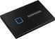ssd зовнішній Samsung 2TB USB 3.1 Gen 2 T7 Touch Black фото 3