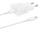 Зарядний пристрій Samsung 25W Travel Adapter + Type-C cable White (EP-T2510XWEGEU) фото 1