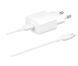 Зарядное устройство для SAMSUNG 15W Power Adapter (W C to C Cable) EP-T1510XWEGEU / Белая фото 1
