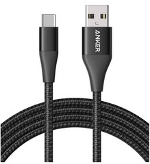 кабель Anker Powerline+ II USB-C to USB-A - 1.8м (Чорний)