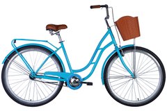 Велосипед ST 28" Dorozhnik OBSIDIAN з багажником задн St з кошиком Pl з крилом St 2024 (блакитний)