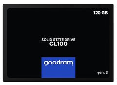 SSD внутрішні GOODRAM CL100 120 GB GEN.3 SATAIII TLC(SSDPR-CL100-120-G3)