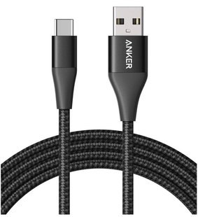 кабель Anker Powerline+ II USB-C to USB-A - 1.8м (Черный)