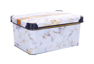 Корзина Violet House 0648 DECOR Marble White 20 л