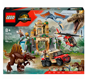 Конструктор LEGO Jurassic World Воздушная миссия со спинозавром и кетцалькоатлем