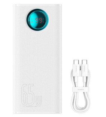 Power Bank Baseus Amblight 26800mAh 65W OE (P10022402223-00) белый