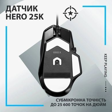 Миша Logitech G502 X Black USB (910-006138)