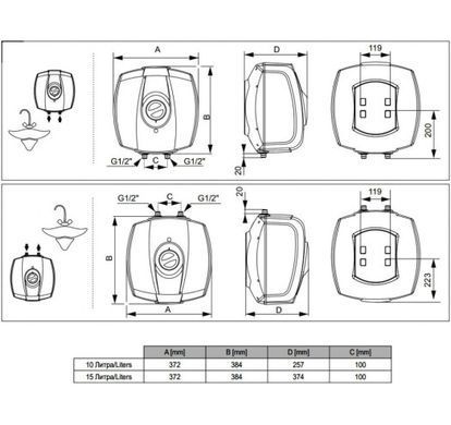 Водонагреватель Tesy SimpatEco Compact GCU 1015 M54 RC