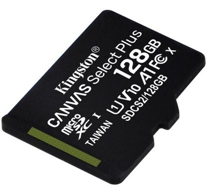Карта пам'яті Kingston 128GB microSDXC Canvas Select Plus 100R A1 C10 (SDCS2/128GBSP)