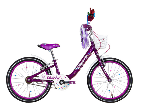 Велосипед20 Formula CHERRY 10" фіолетовий з білим з кошиком Pl з крилом Pl 2024