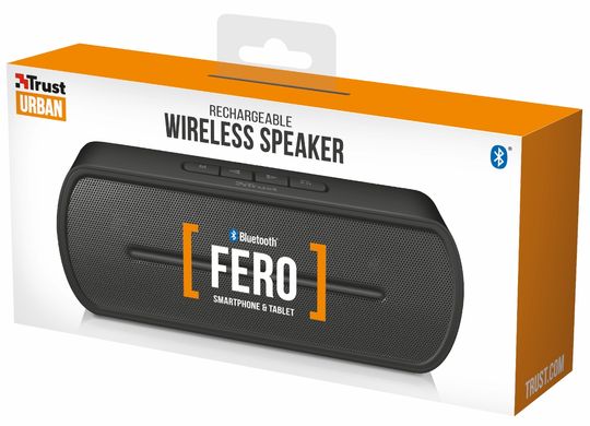 Портативная колонка Trust Fero Wireless Bluetooth Speaker Black
