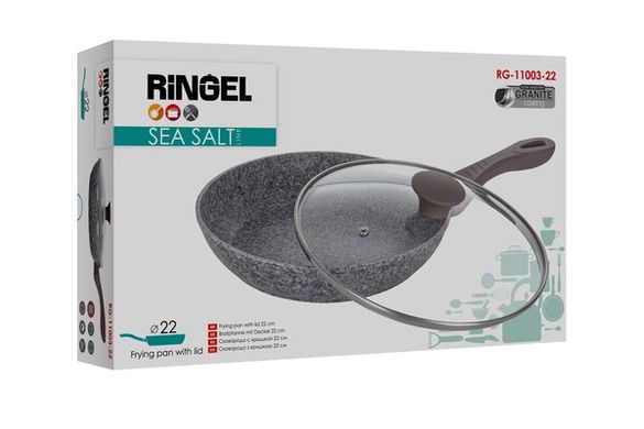 Сковорода Ringel Sea Salt сковорода 22 см с/крышкой