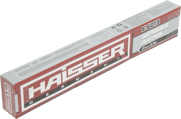 Сварочные электроды Haisser E 6013, 3.0мм, упаковка 2.5 кг (63816)
