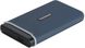 ssd внешний накопитель Transcend USB 3.1 Gen 2 Type-C ESD370C 500GB Navy Blue фото 2