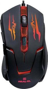 Миша Real-El RM-520 USB Black