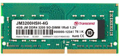 Оперативний запам'ятовувальний пристрій Transcend для ноутбука DDR4 4Gb 3200Mhz JM3200HSH-4G БЛІСТЕР