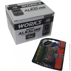 Батарейка лужна ALKALINE 6LR61W-1B/9V КРОНА/1шт блістер (1x10 уп)