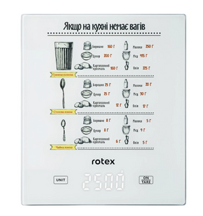 Весы кухонные Rotex RSK15-W