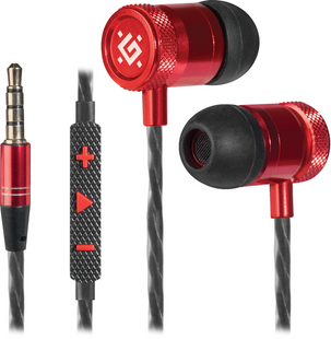 Гарнитура Defender Pollaxe Black + Red (64453)