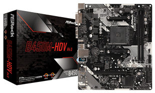 Матер.плата Asrock B450M-HDV sAM4 (B450M-HDV R4.0)