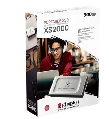 ssd зовнішній KINGSTON XS2000GA 500Gb USB 3.2 Type-C (SXS2000/500GA)
