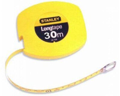 Рулетка Stanley вимірювальна, "Longtape", 30мх12,7мм (0-34-108)