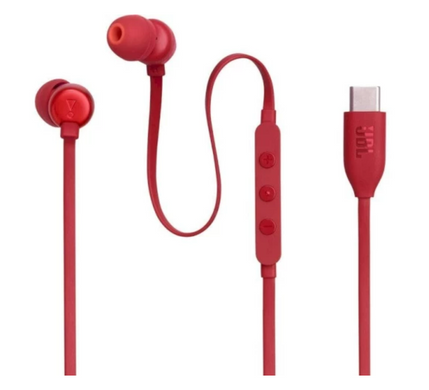 Наушники JBL T310C USB-C (JBLT310CRED) Red