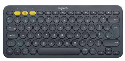 Клавіатура LogITech K380 Multi-Device Bluetooth, US, Dark Grey (920-007582)