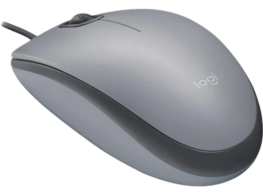 Миша Logitech M110 Silent-MID GRAY-USB-AKOYA