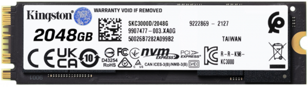 SSD накопичувач Kingston 2TB M.2 KC3000 NVMe 2280 (SKC3000D/2048G)