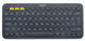 Клавіатура LogITech K380 Multi-Device Bluetooth, US, Dark Grey (920-007582) фото 1