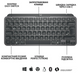 Клавіатура Logitech MX Keys Mini Minimalist Wireless, US, Graphite (920-010498) фото 5