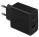 Мережевий зарядний пристрій Samsung EP-TA220NBEGRU 35W Charger Duo USB-C+USB Black фото 1