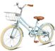 Велосипед спортивный детский Montasen BLUE (with basket) фото 1