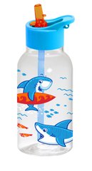 Пляшка д/води пл. Herevin Shark с/трубочк. 0.46 л дитяча (161807-370)