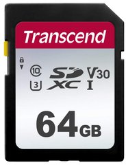 Карта пам'ятi Transcend SDXC 64GB UHS-I U3 300S (TS64GSDC300S)