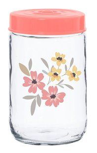 Банка Herevin Pink Flowers 0.6 л (171441-075)
