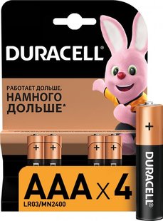 Батарейка Duracell LR03 MN2400 уп.1х2 шт. відривна (плакат 2х10)