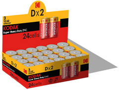 Батарейка Kodak EXTRA HEAVY DUTY R20 коробка