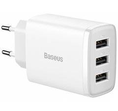 Зарядное устройство для Baseus Compact 3U 17W(CCXJ020102)белый