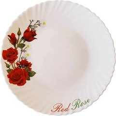 Тарелка обеденная Vittora Wave Красная роза, 220 мм