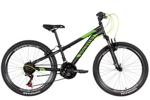 Велосипед 24" Discovery RIDER AM 2022 (чорно-зелений (м))