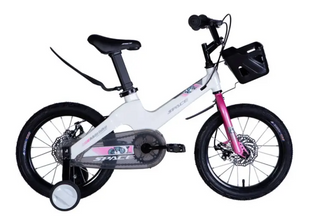 Велосипед Mg 18" SPACE KID MOON DD рама-10" білий з корзиною Pl з крилом Pl 2024