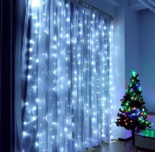 Гірлянда Bpny, з пультом, білий колір, 320 LED, 3 м х 3 м