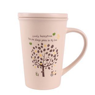 Чашка Limited Edition TREE білий/ 390 мл /з кришк./ в подар.упак. (HTK-046)