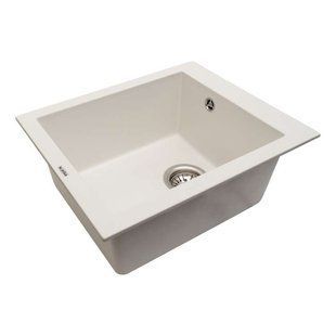 Кухонная мойка Ventolux AMORE (WHITE QUARTZ) 500x410x190