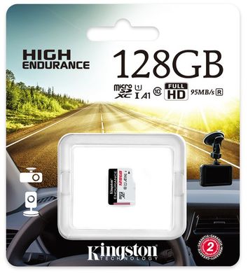 Карточка памяти Kingston microSDHC 128Gb Endurance (95R / 30W) C10 A1