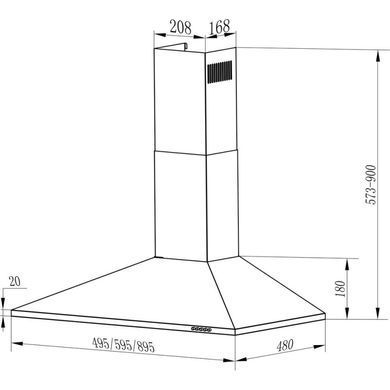 Витяжка Interline SET Inox A/60 PB/2/T